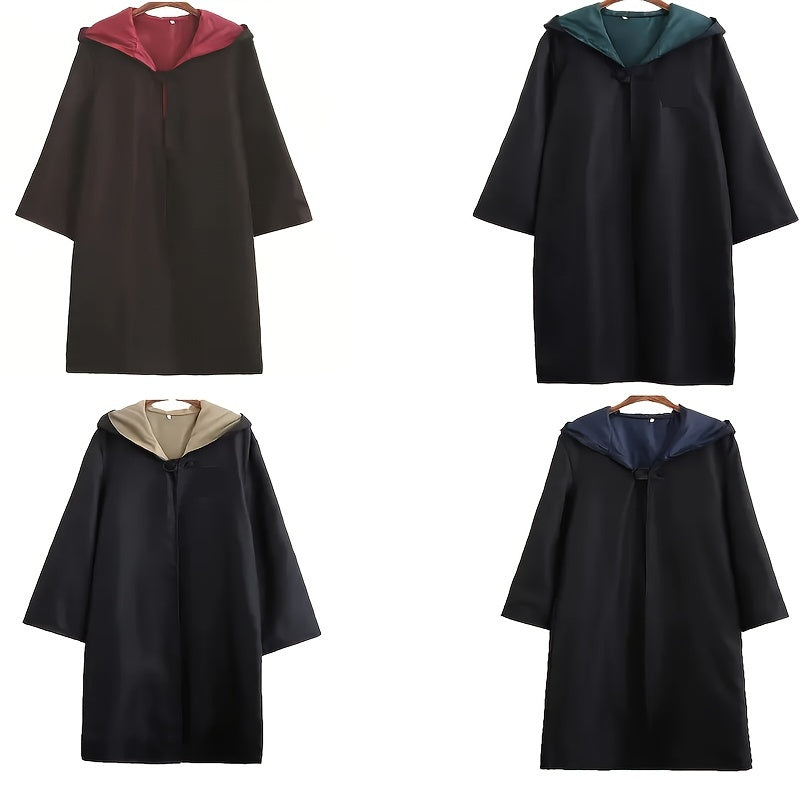 Hooded Halloween Robe  Reversible Brown and Red Design - Product detail 9