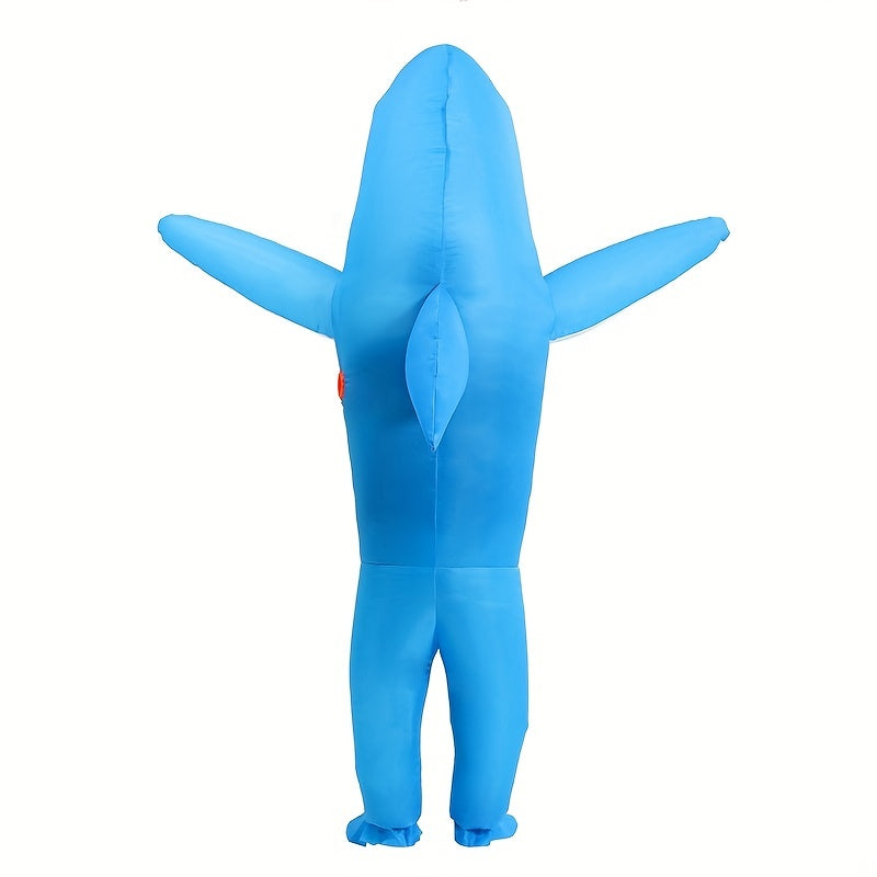 Inflatable Shark Costume Adult Unisex Full Body Suit - Detailed view