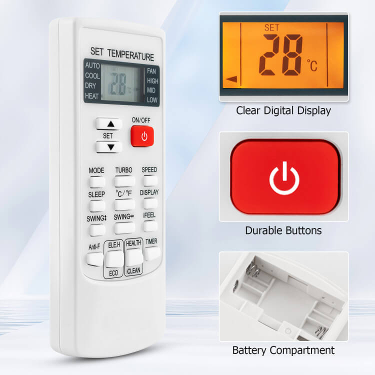 Universal AC Remote Control Multi-Brand Digital Temperature Controller - Detailed view