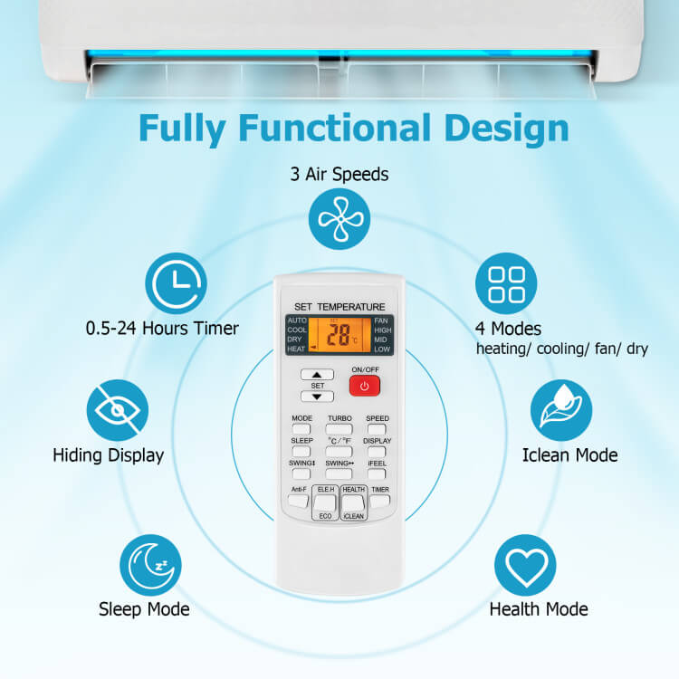 Universal AC Remote Control Multi-Brand Digital Temperature Controller - Product example