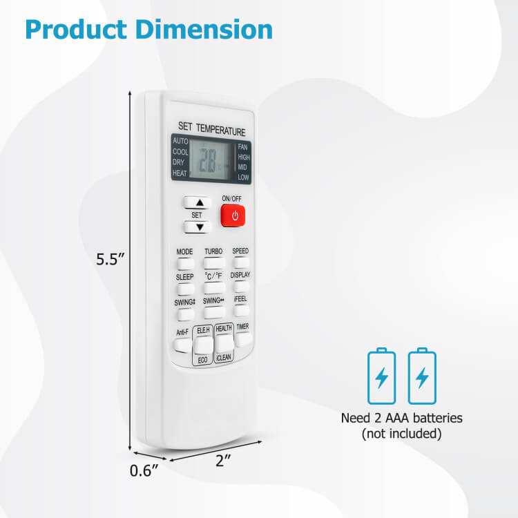 Universal AC Remote Control Multi-Brand Digital Temperature Controller - Product detail 6