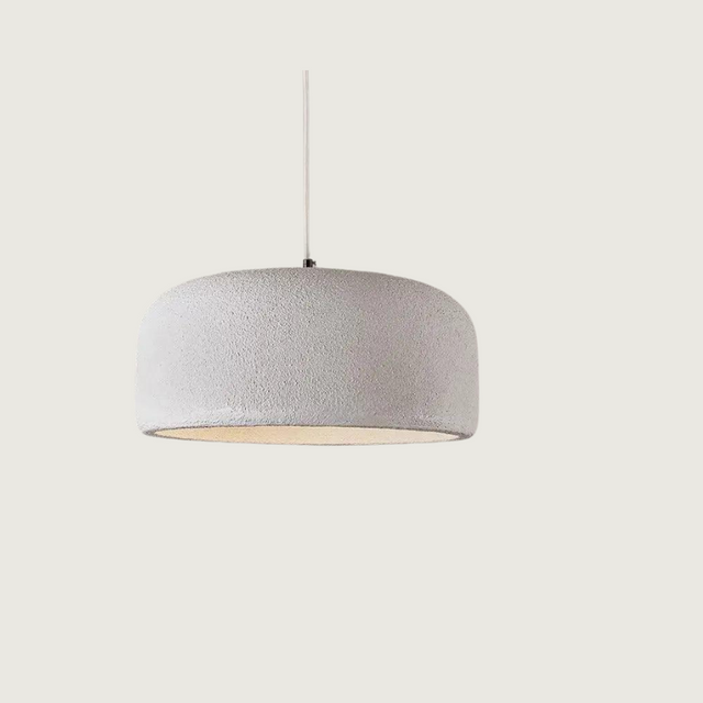 Nordic Dome Pendant Light  Textured White Minimalist Design - Product showcase