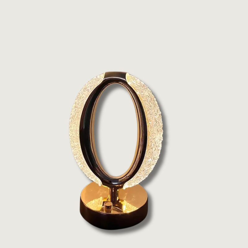Modern Crystal Table Lamp Oval LED Design - Product showcase