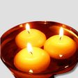 Floating Candles Set  Smokeless Paraffin Wax Design - Product showcase