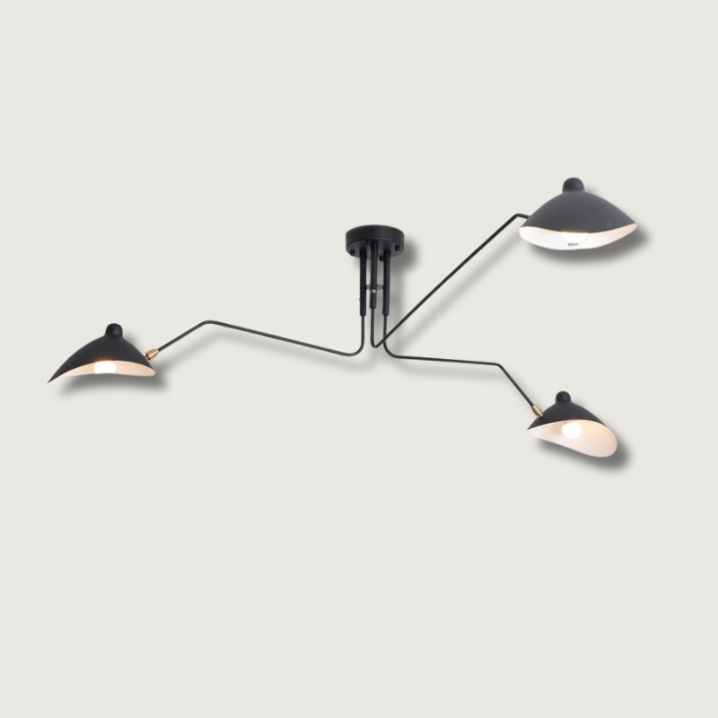 Modern Ceiling Light 3-Arm Adjustable Design - Product showcase