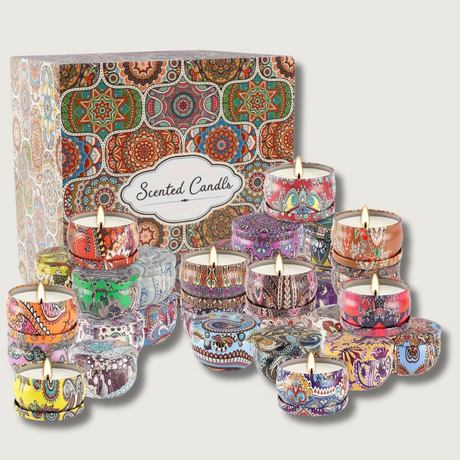 Bohemian Scented Candles  Artisan Soy Wax Collection - Product showcase