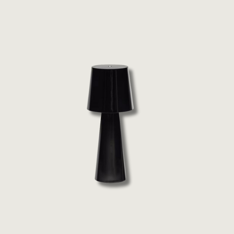 Modern Rechargeable Table Lamp Conical Metal Design - Product showcase