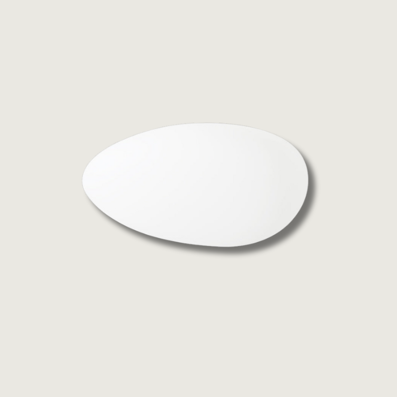 Modern LED Ceiling Light Minimalist White Oval Design - Product showcase