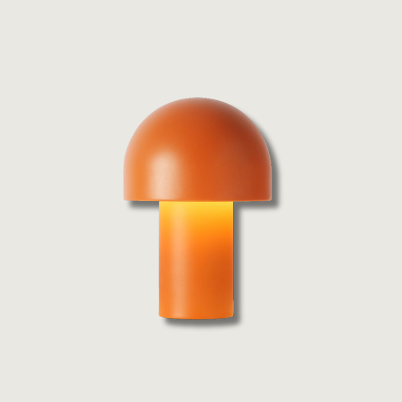 Modern Mushroom Table Lamp Metal Dome Design - Product showcase