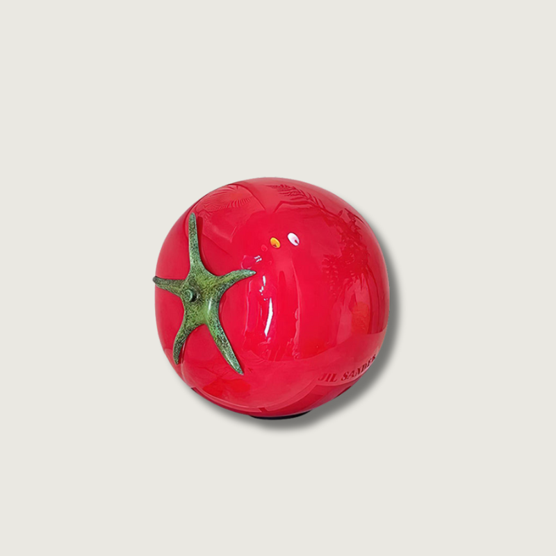 Glass Table Lamp Tomato Inspired Design - Product showcase