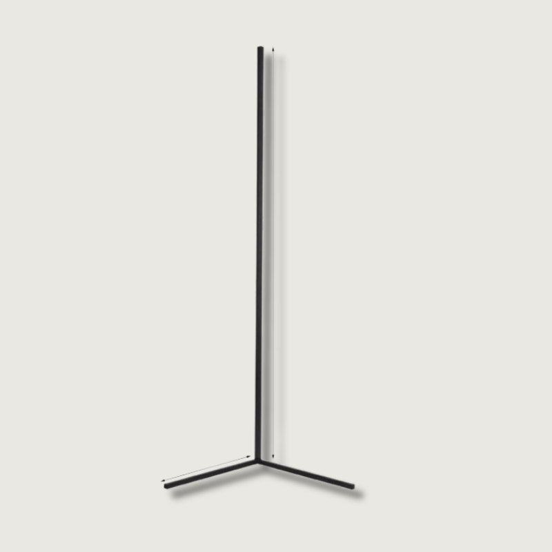 Modern Corner Floor Lamp  RGB Color Changing LED Design - Product showcase