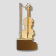 Musical Accent Lamp  3D Cello Design LED Light - Product showcase