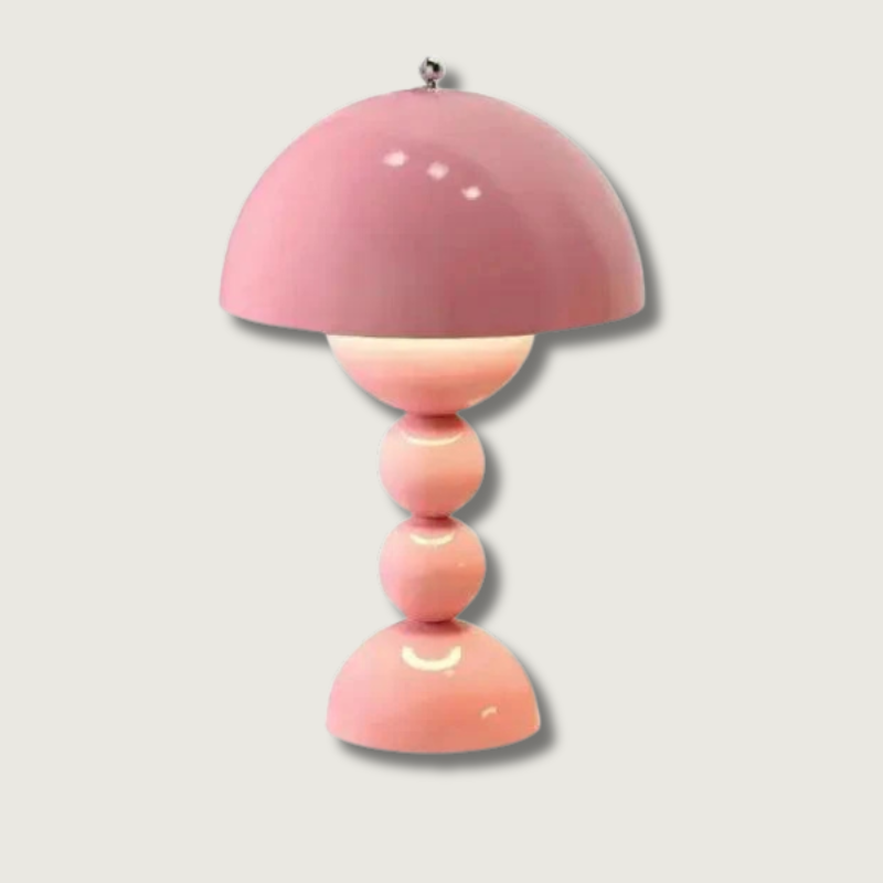 Nordic Table Lamp Pink Bubble Design - Product showcase