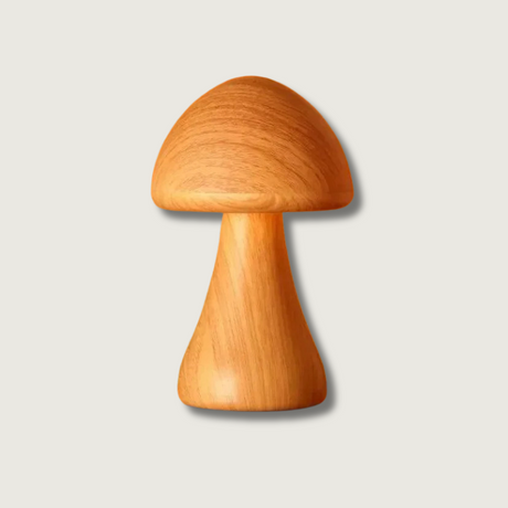 Wooden Mushroom Night Light  Touch Control LED Lamp - Product showcase
