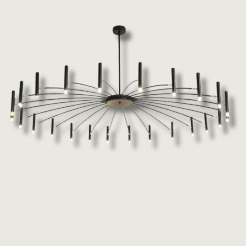 Modern LED Chandelier Adjustable Starburst Design - Product showcase