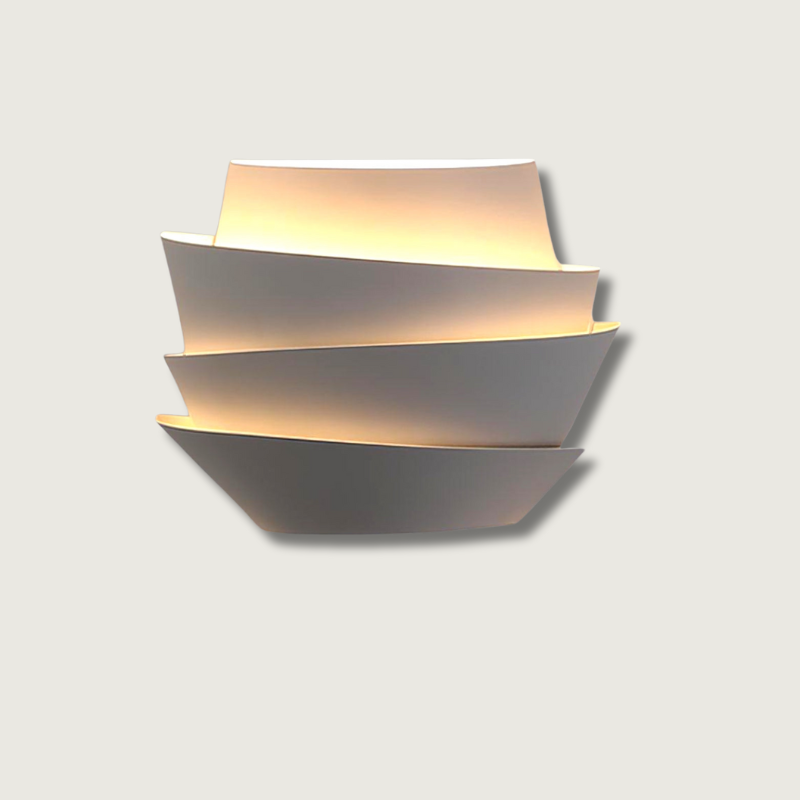Modern Wall Sconce Layered Metal Ambient Light - Product showcase