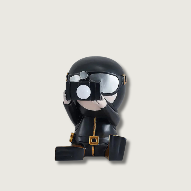 Contemporary Diver Table Lamp Decorative Resin Figurine Light - Product showcase