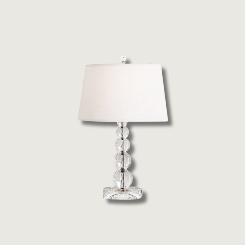 Crystal Table Lamp Stacked Globe Base Design - Product showcase