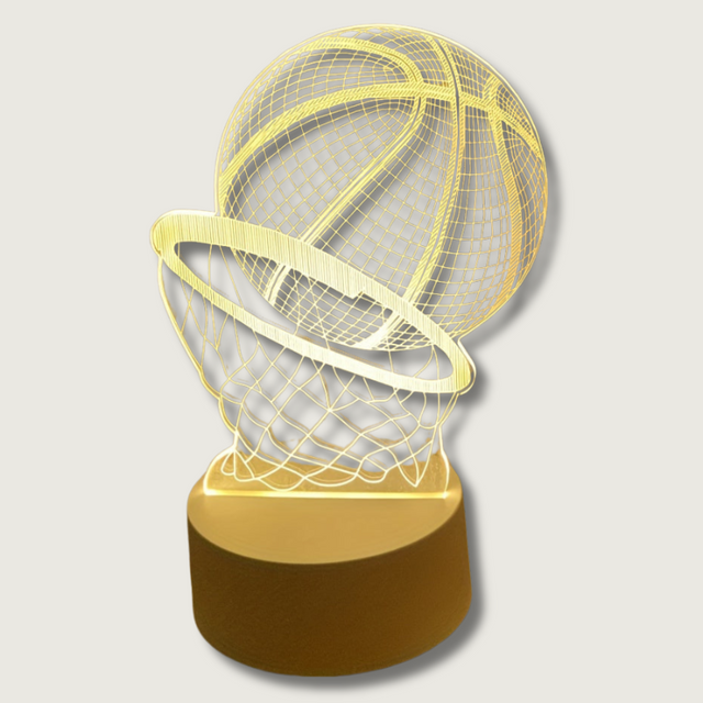 Basketball 3D Illusion Lamp  LED USB Desk Light - Product showcase