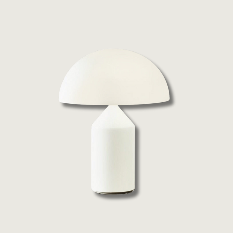Modern Glass Table Lamp Geometric Dome Design - Product showcase