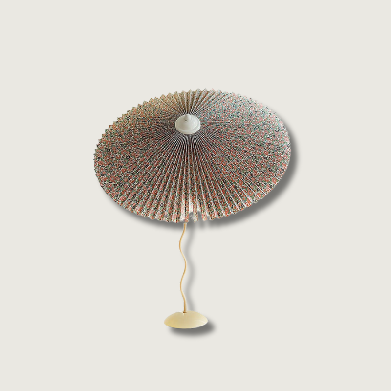 Modern Pleated Table Lamp Textured Shade Design - Product showcase