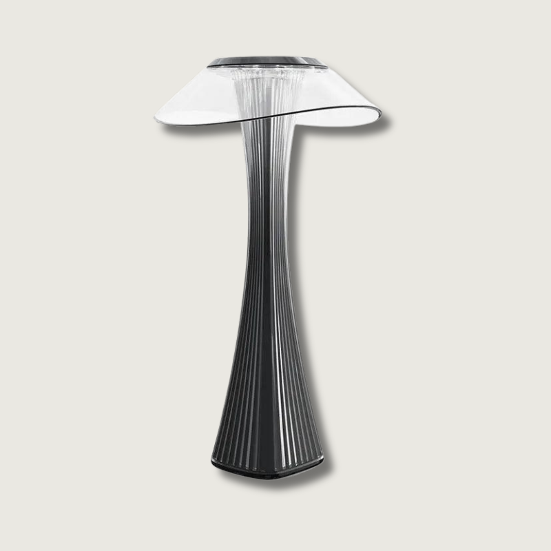 Modern Table Lamp  Ribbed Glass Design - Product showcase
