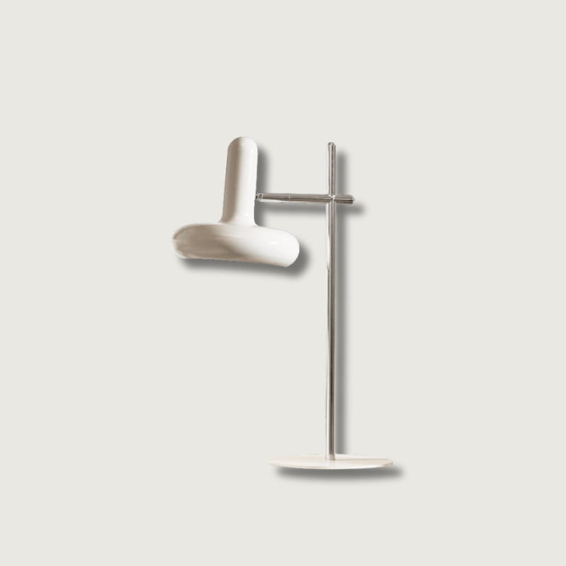 Modern Table Lamp White Metal Adjustable Design - Product showcase