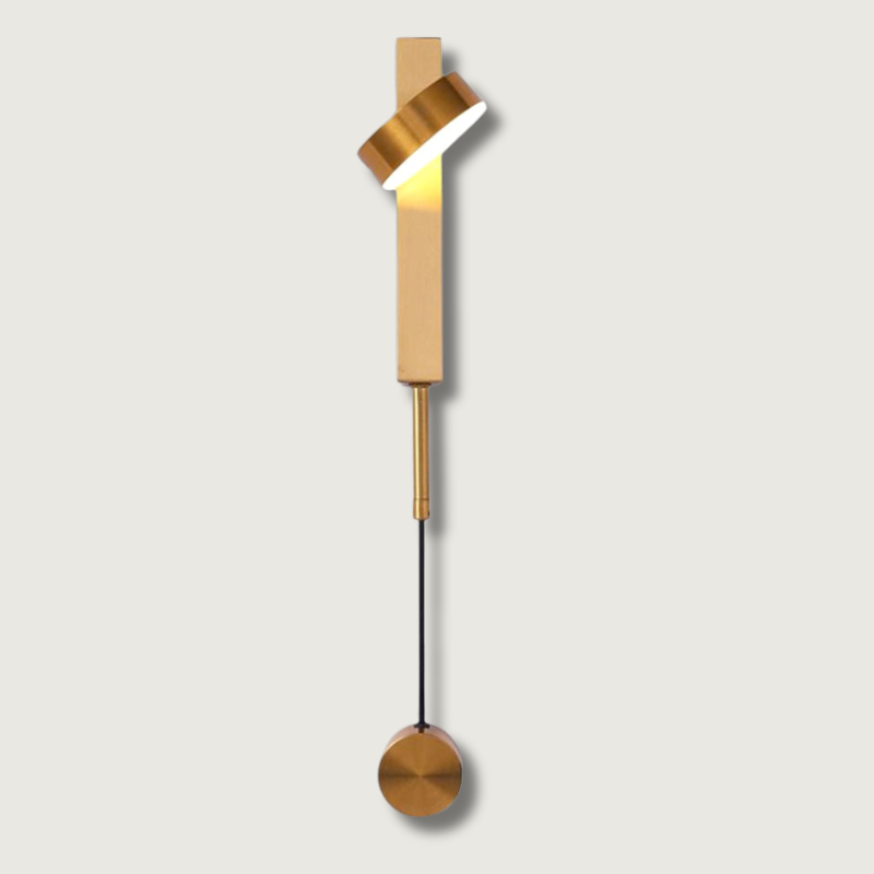 Modern LED Wall Light Adjustable Gold Metal Sconce - Product showcase