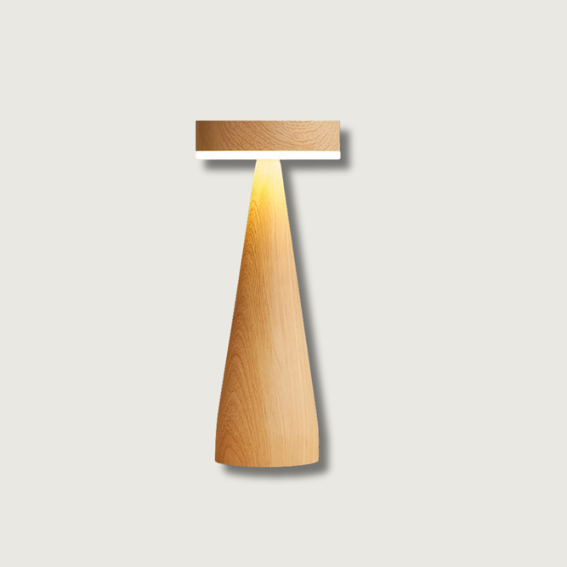 Wooden Table Lamp Minimalist Maritime Design - Product showcase