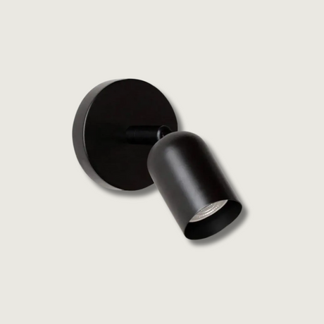 Modern Wall Spotlight  Adjustable Black Metal Sconce - Product showcase