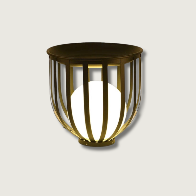 Modern Solar Garden Light Cage Design With Dual Power - Product showcase