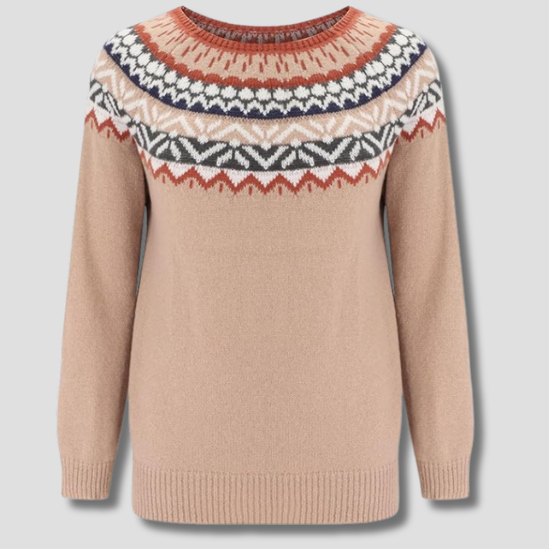 Nordic Winter Sweater  Fair Isle Yoke Pattern - Product showcase