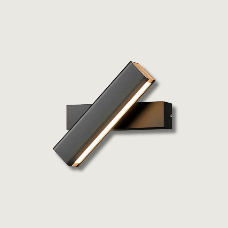 Modern LED Wall Light Adjustable Black Metal Sconce - Product showcase