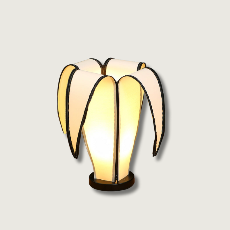 Artistic Table Lamp Banana Leaf Design With Warm Glow - Product showcase