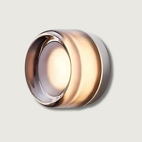 Modern Wall Sconce  Metallic Ring Design - Product showcase