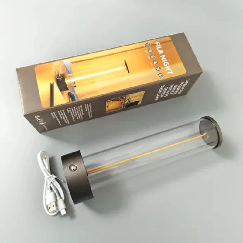 Modern Touch Table Lamp Cylindrical LED Design - Product detail 5