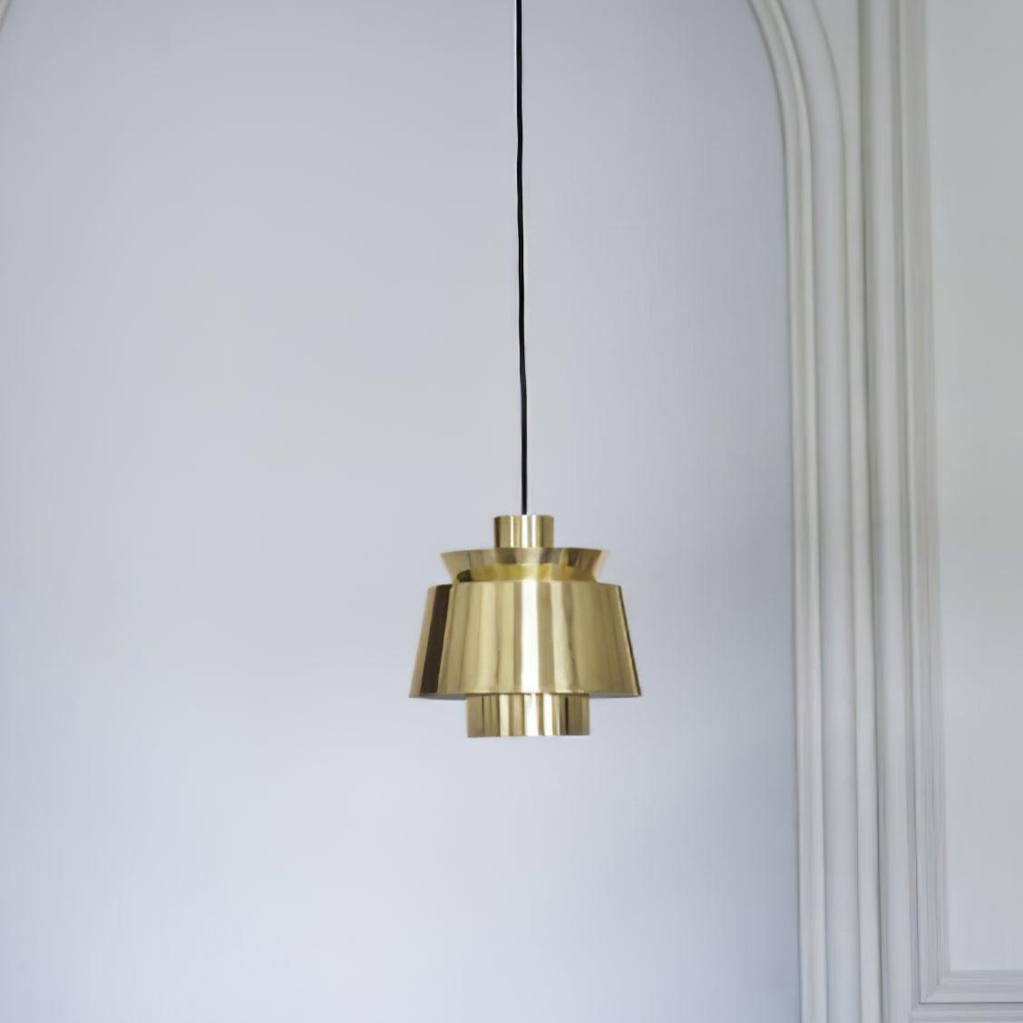 Modern Brass Pendant Light  Tiered Metallic Shade Design - Product detail 38