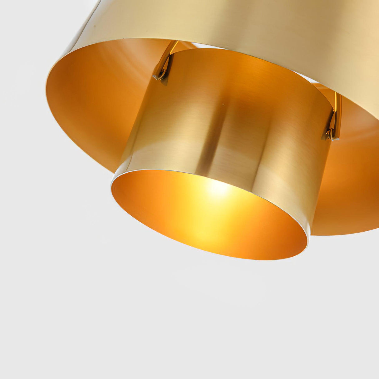 Modern Brass Pendant Light  Tiered Metallic Shade Design - Product detail 23