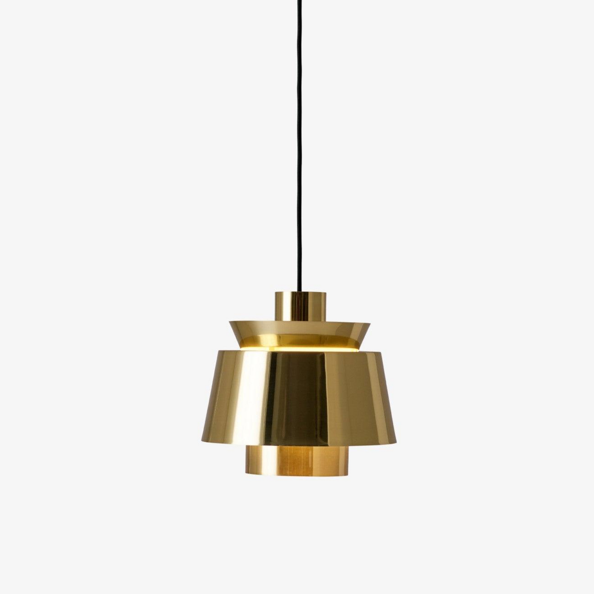Modern Brass Pendant Light  Tiered Metallic Shade Design - Product detail 39