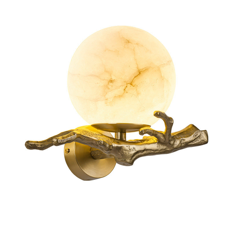 Modern Marble Wall Light Brass Branch Design - Product detail 10