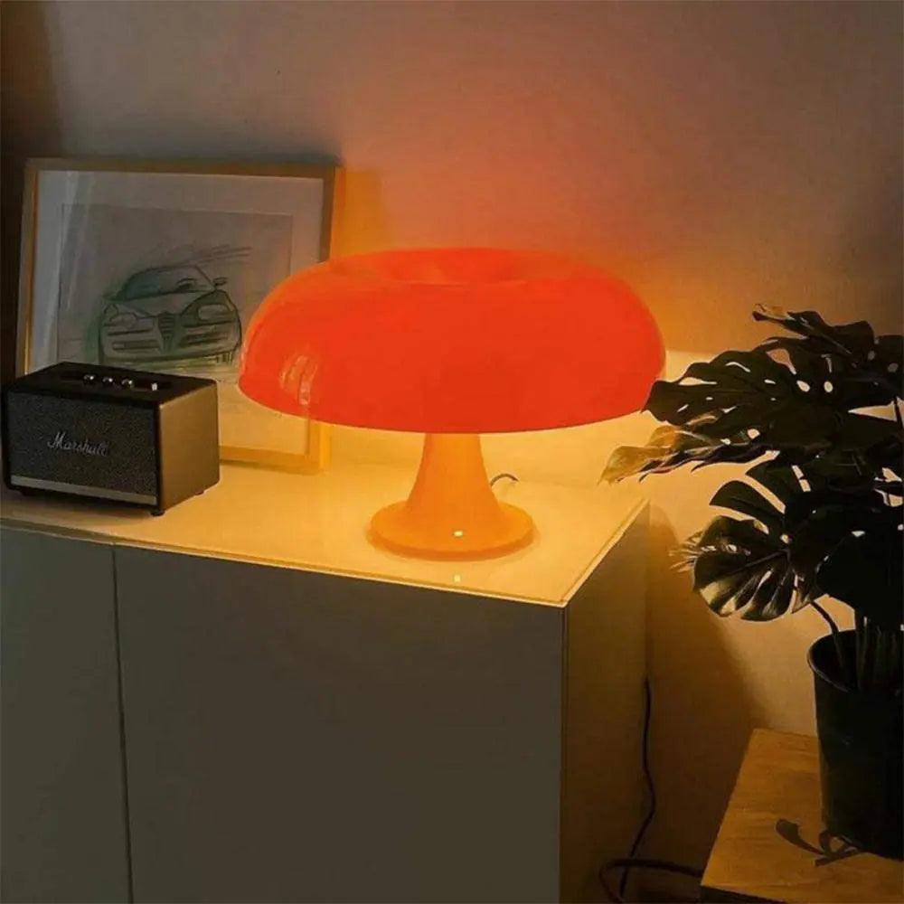 Nordic Mushroom Table Lamp Modern Glass Dome Design - Product detail 5