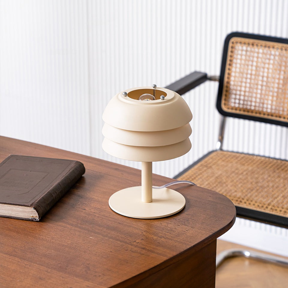 Modern Table Lamp Layered Metal Shade Design - Product detail 4