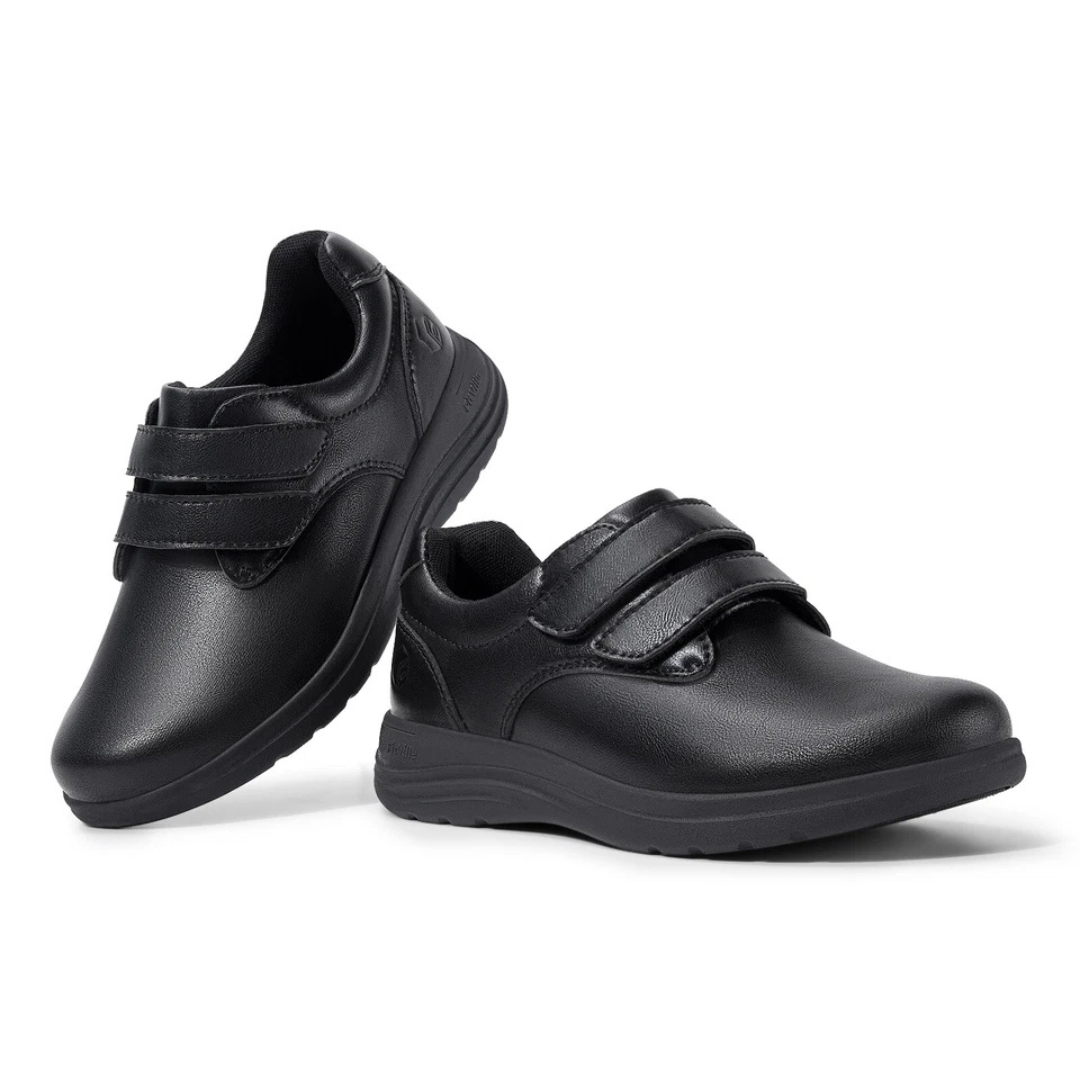 Womens Orthopedic Shoes Velcro Closure Black Leather - Product detail 8