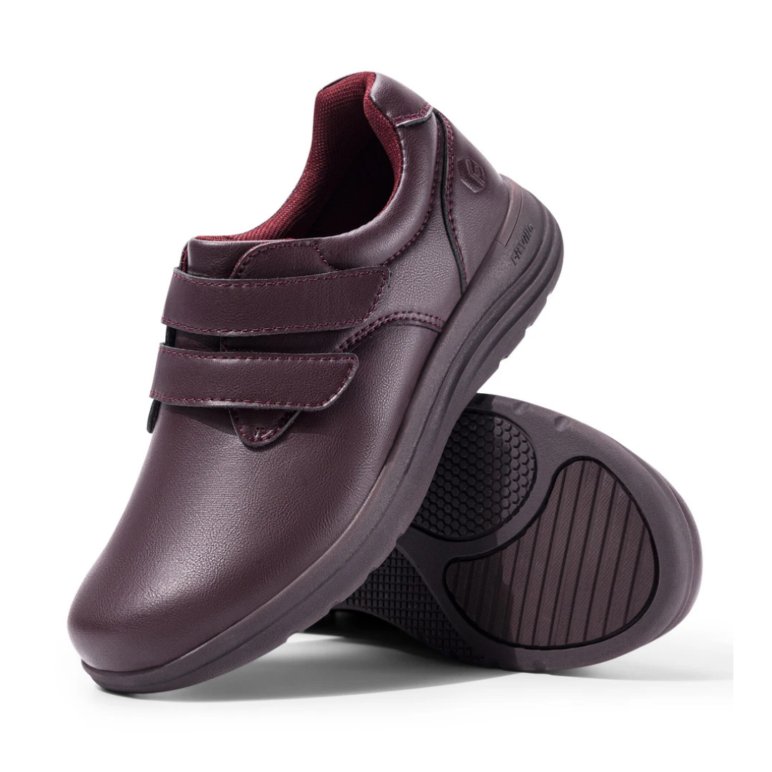 Womens Orthopedic Shoes Velcro Closure Black Leather - Product detail 10