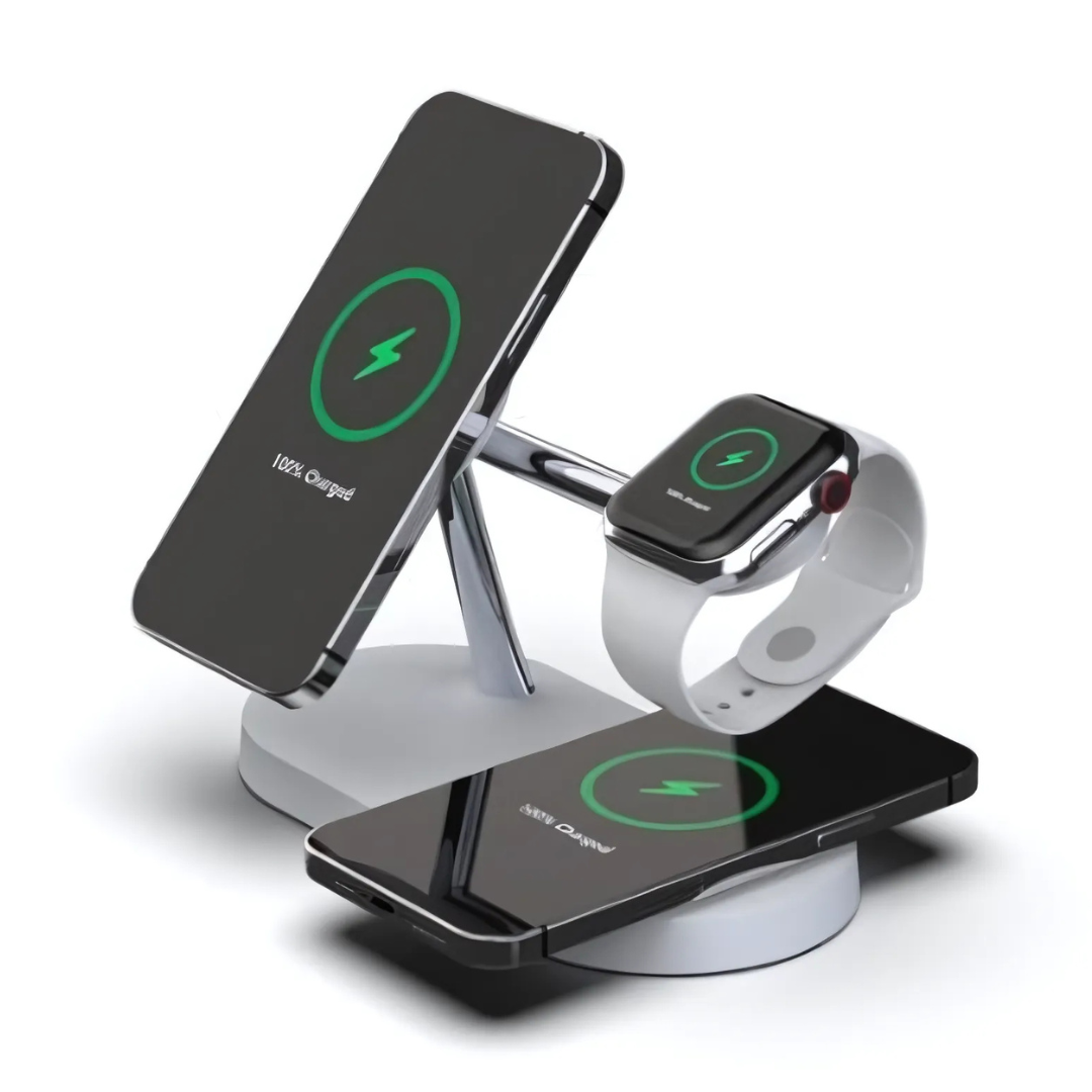 Wireless Charging Station 4-in-1 Multi-Device Dock with LED Light - Product detail 9