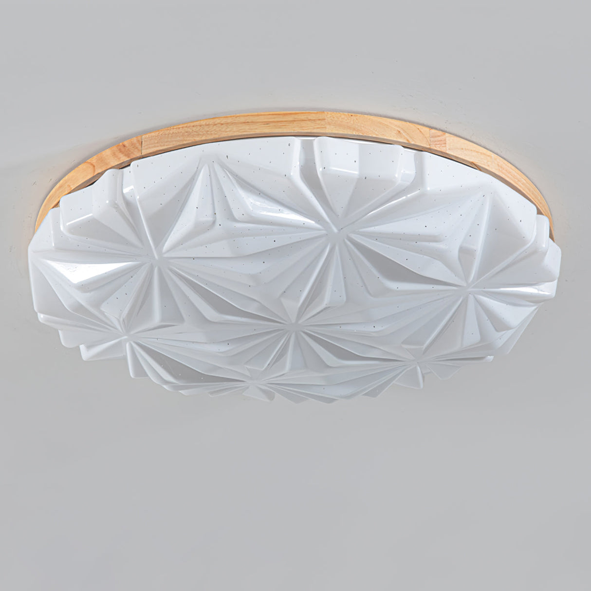 Modern Ceiling Light Wood Frame Geometric Pattern - Product detail 20