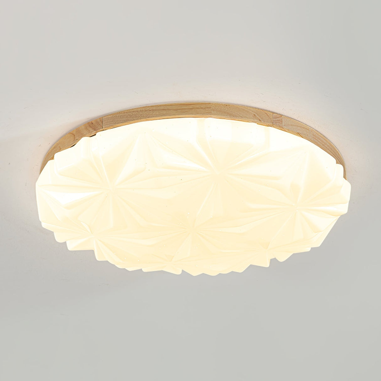 Modern Ceiling Light Wood Frame Geometric Pattern - Product detail 22