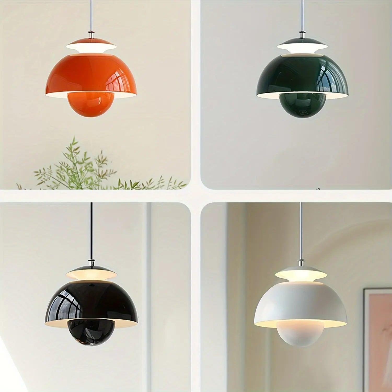 Scandinavian Pendant Light  Retro Dome Design - Product example