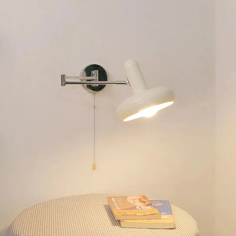 Modern Wall Sconce Adjustable Swing Arm Light Fixture - Detailed view