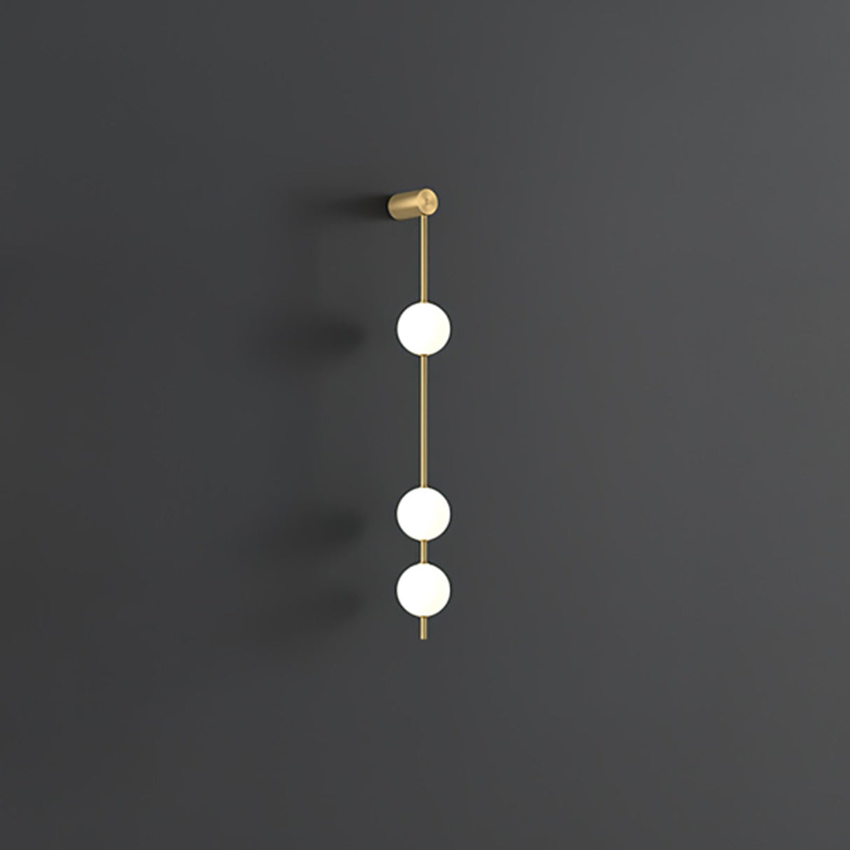 Modern Vertical Wall Lamp Gold Spheres LED Design - Product detail 10